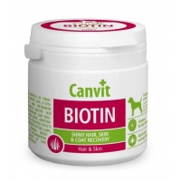 Supliment Nutritiv pentru Caini Canvit Biotin, 100 g